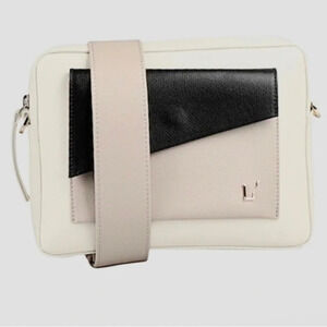 L' AUTRE CHOSE Leather Camera Bag Medium Card Pocket White Crossbody Shoulder